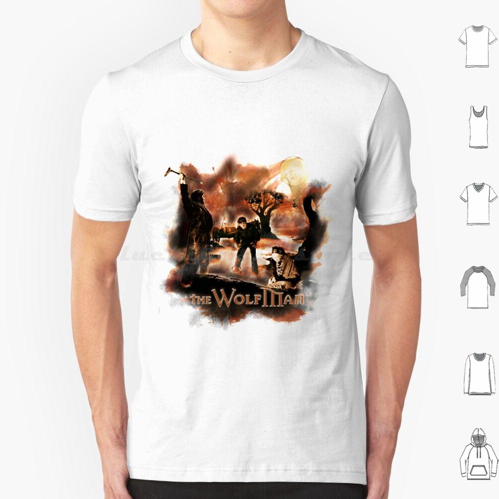The Wolfman T Shirt 6xl Cotton Cool Tee Horror Fan Wolf Halloween 1941 Classic Movies Werewolf Monster Wolfman Horror Classic