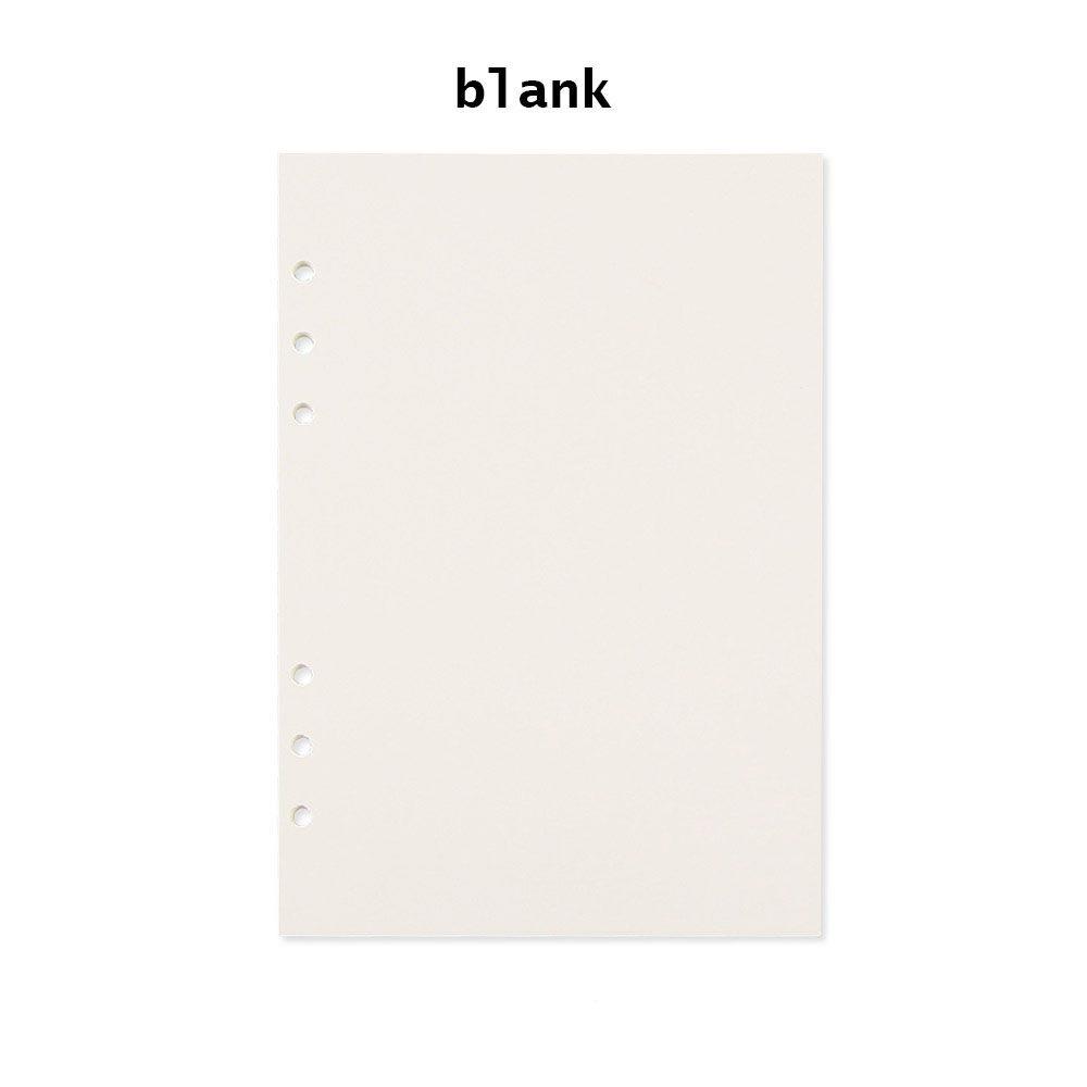

45 Sheets A5 A6 Loose Leaf Notebook Refill Paper Planner Inner Page Point Square Blank Plan Kraft Paper Inner Page Stationery A6