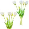 White Tulips - Rubber Bouquet with Tulips 39 Cm Real Touch Color 6