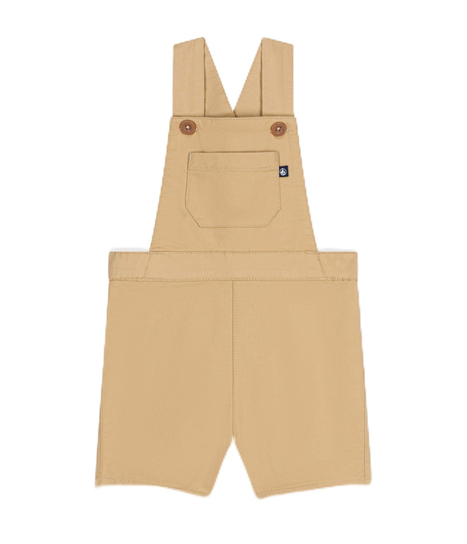 

Petit Bateau Serge Short Overalls A09M2 Size 24 86cm Beige, Months, бежевый