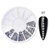 Mixed Color Nail Art Glitter Rhinestone Crystal Gems Jewelry Bead Manicure Decoration Accessories Nail Supplies For Professional