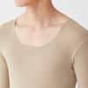 Gunze YG NEXTRA Long Sleeve Crew Neck Natural Made in Indoor Drying USA Clear Size LL (CUT OFF) Shirt, Heat-Generating, Japan, Safe, Antibacterial,