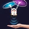 1 Set Induction Aircraft Suspended Rrechargeable Double Fan Smart Sensory Mini Airplane Toy for Kids