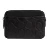 Coach Charter 23 Logo Embossed Removable Shoulder Strap Leather Shoulder Bag Medium Men's Black