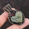 Labradorite Pendant Copper Wire Wrapped Pendant Gemstone Copper Jewelry Handmade Pendant Rainbow Moonstone Wire Wrap Jewelry Gift For Mother