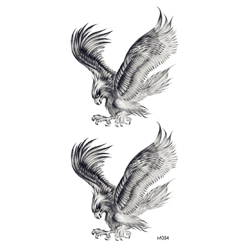 Realistic Bright Animal Totem Waterproof Rose Tattoo Stickers