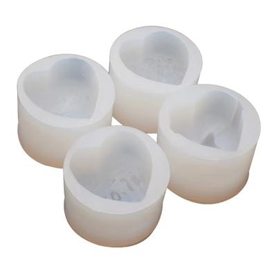 3D Silicone Soap Mold Heart Love Rose Flower Chocolate Mould Candle  Molds Craft