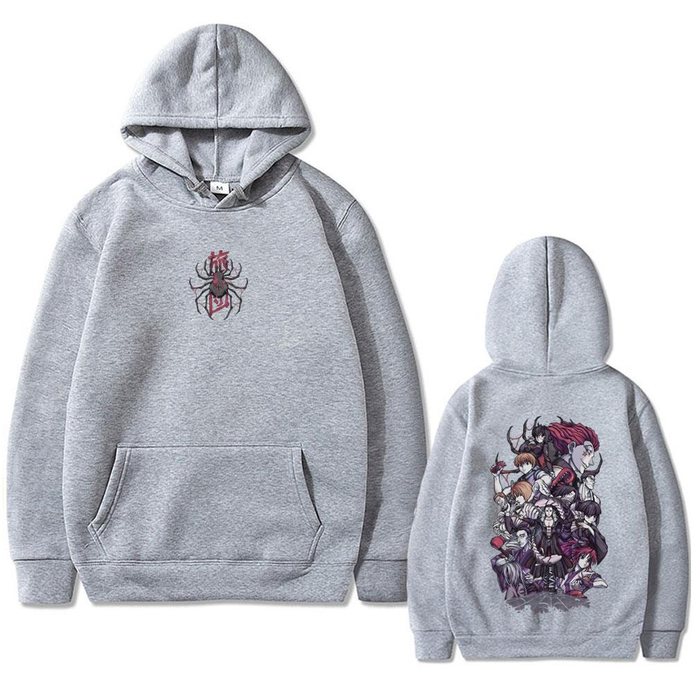 Anime Hunter X Hunter Phantom Troupe Spider Hoodie Men Women Casual Vintage Pullover Hoodies Male Fashion Oversized Tracksuit