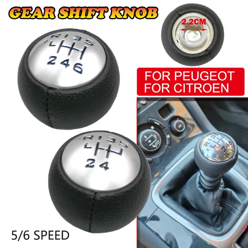 Gear Stick Shift Knob Head Lever Manual 5 6 Speed Shifter For Peugeot 307 308 3008 407 5008 807 Citroen C3 C4 Picasso C8 Partner