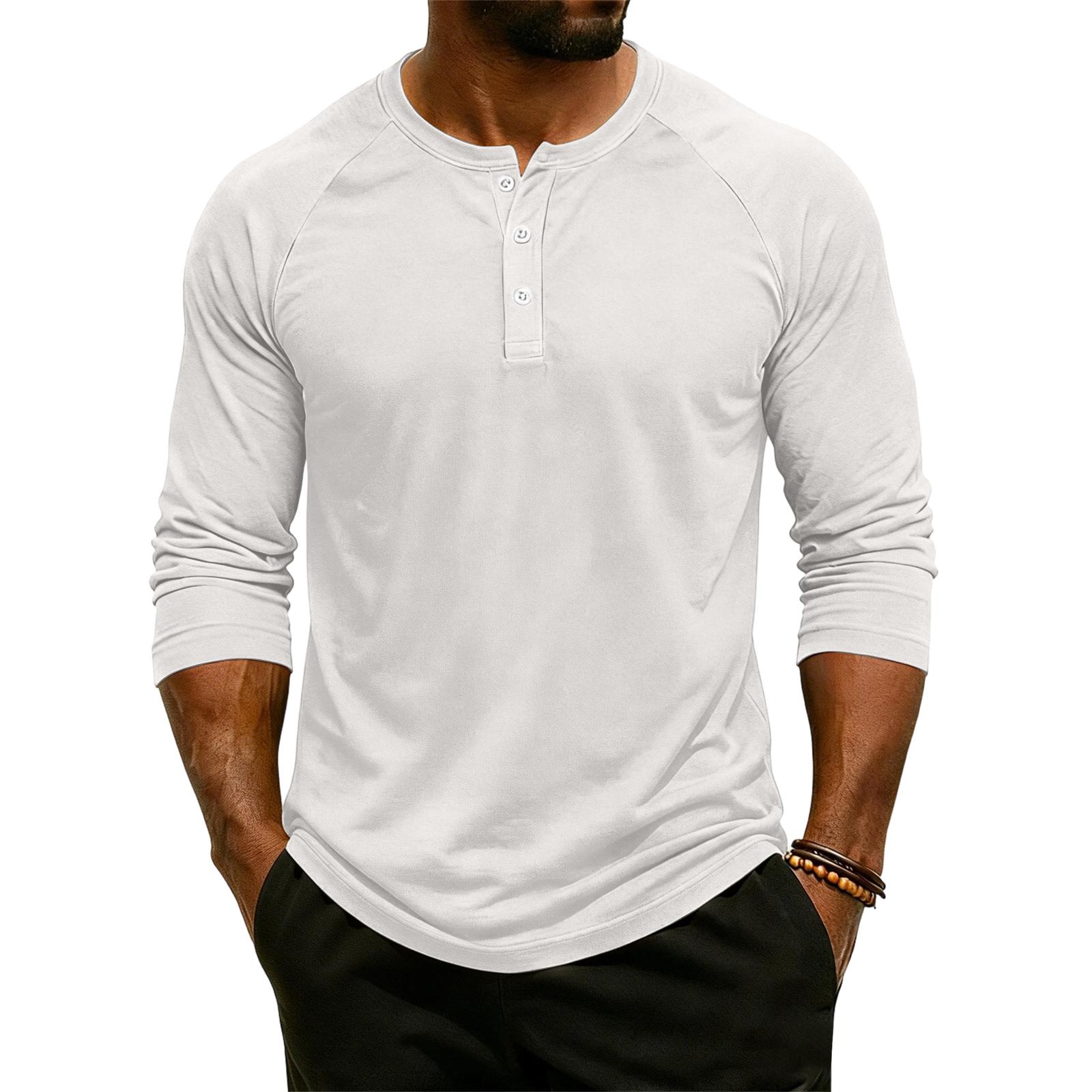 

Men s Raglan Sleeve Three-quarter Sleeve Top XL білий