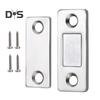 6/10/15Pcs Invisible Cabinet Door Magnet with Screw Ultra-Thin Stainless Steel No Drilling Adhesive Magnetic Drawer Closet Sliding Door Catch Latch