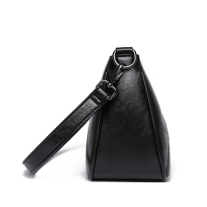 Multi Functional Casual Crossbody Bag PU Soft Leather Retro Crossbody Bag Women's Shoulder Bag Simple Casual Bag