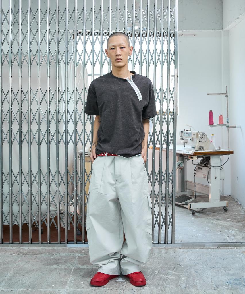 NOSCOULEURS Ul Cargo Pants 04 Light Gray