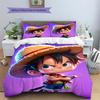 Luffy Patterned Pillowcase & Duvet Cover Set Anime Hot Style Bedding for Bedroom Decoration Thoughtful Present.-TING