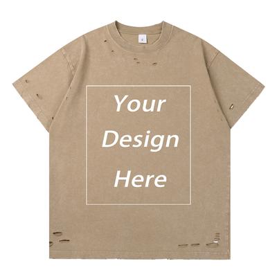 300 GSM 100% Baumwolle T-Shirt Individueller Musterdruck Herren T-Shirts