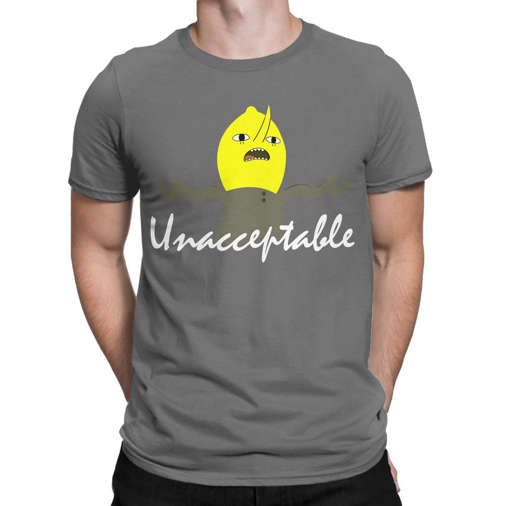 Unacceptable T Shirt Summer Lemongrab Pure Cotton T Shirts For Unisex Hipster Print Tshirt Short Sleeve Aesthetic Top Tees