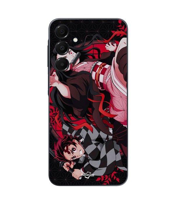 Coque Pour Samsung Galaxy A15 demon slayer tanjiro nezuko attaque combat Maniacase