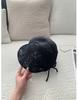 Spring And Summer Korean Hollow Knitted Heap Hat Women'S Fashion Show Face Small Sunshade Bucket Hat Travel Versatile