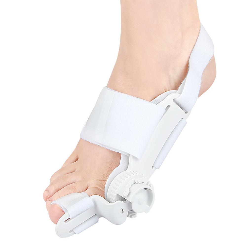 1pc Breathable Hallux Valgus Splint Orthopedic Toe Alignment Bunion Corrector Anti-slip Heel Strap for Left & Right Toe Separator