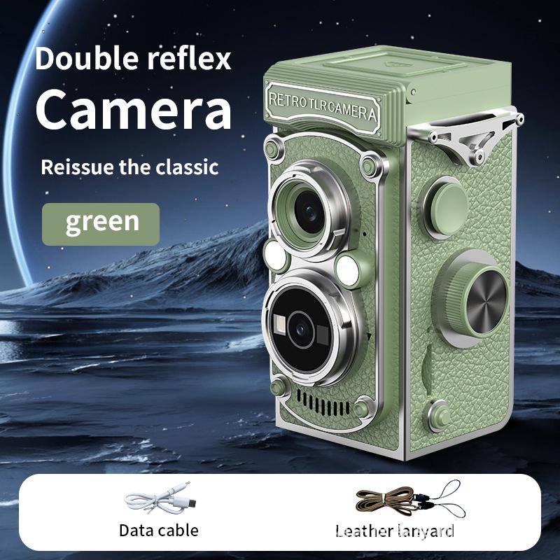 Retro Twin-Lens Mini Digital Camera HD - Portable Student Travel Pendant