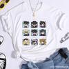 Women's new anime Harajuku printed T-shirt personalized women's casual T-shirt cartoon pattern T-shirt