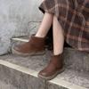 Retro Short Boots Martin Boots Casual Snow Boots Thick Bottom Women's Boots