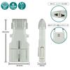 ROAD WARRIOR Overseas Multi Conversion Plug Gokon White A B BF B3 C CB SE O O2 Compatible with Over 150 Countries Power Conversion Adapter RWG101WH
