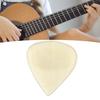 Guitar Bass Pick with Concave Design Natural Ox Bone Heart Shape Playing Pick for Stringed Instruments