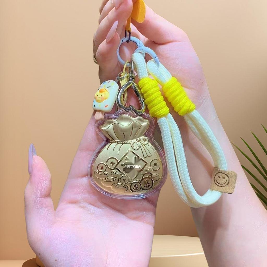 999 Reingold Glückstüten-Schlüsselanhänger mit Lanyard - Perfektes Geschenk für Freundin oder beste Freundin