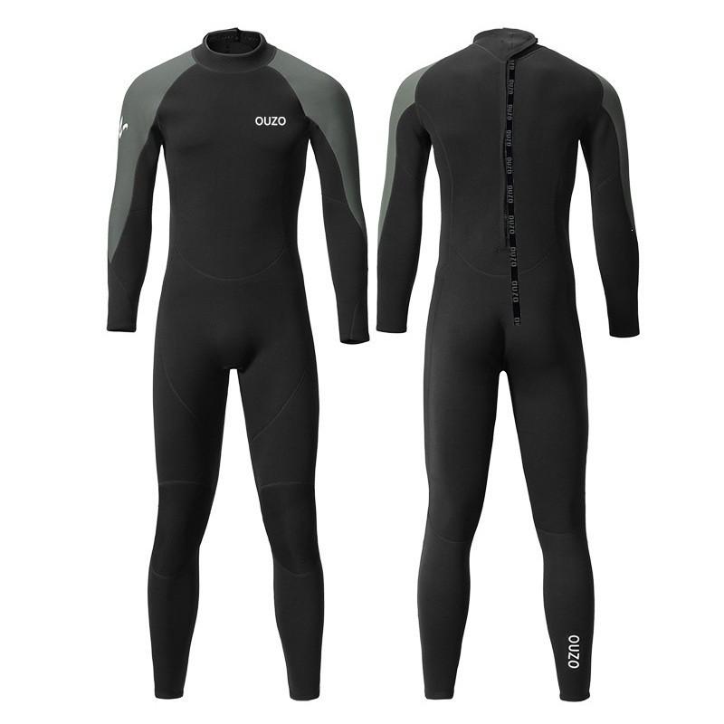 1.5mm Neoprene Full Body Wetsuit Men Long Sleeve Diving Surfing Swimming Winter Warm UV Protection