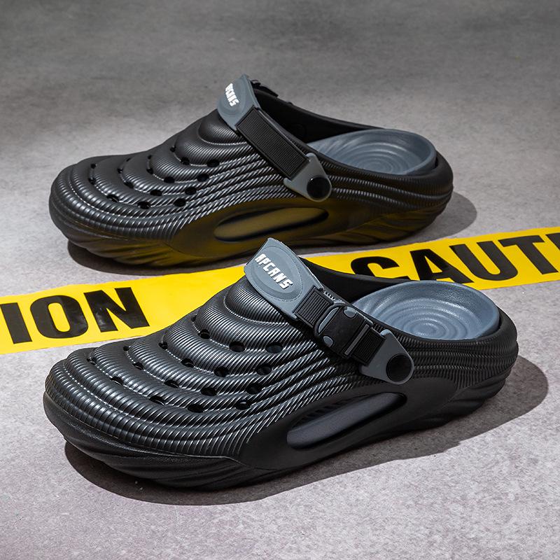 2025 Heren Zomer Strand Sandalen met Dikke Zool en Gesloten Teen