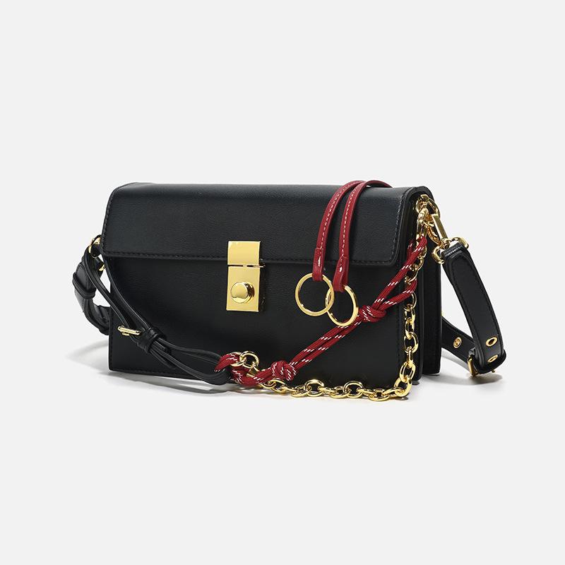 2025 Spring/Summer New Fashion Chain High-End Flap Small Square Messenger Bag, Underarm Biker Bag, Single Shoulder Crossbody Bag