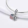 Girl Colorful Flag Series Charm Pendant Fit Original Bangle Making Make your own Accessory Ideal for Accessories Elegant Fashion Beautiful Lovely