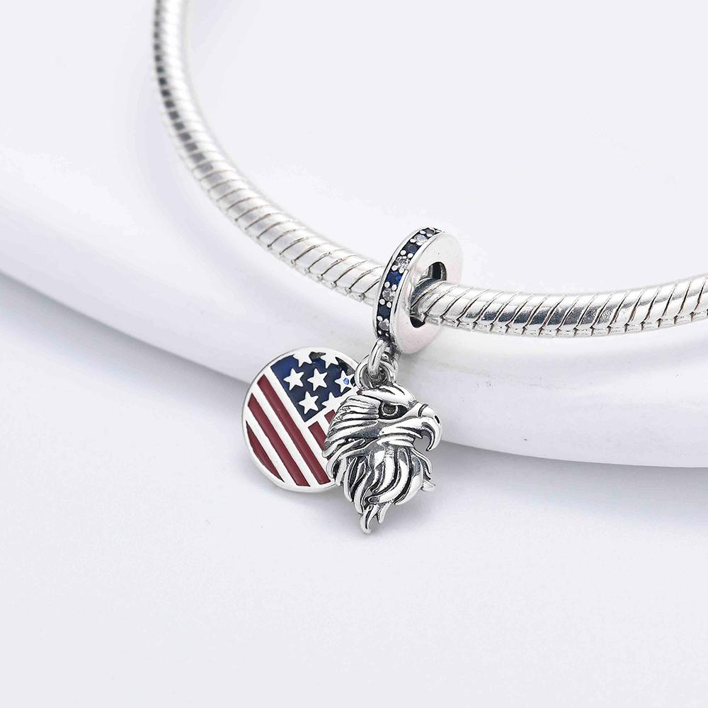 Girl Colorful Flag Series Charm Pendant Fit Original Bangle Making Make your own Accessory Ideal for Accessories Elegant Fashion Beautiful Lovely
