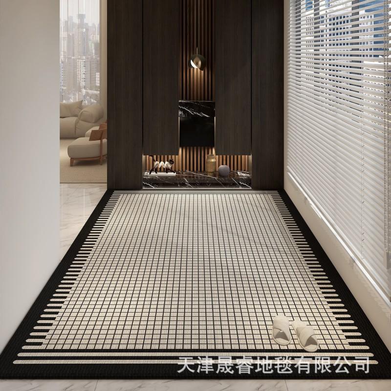 Modern Minimalist Entrance Door Mat Hallway Non-Slip Thick Floor Rug Easy Clean Nordic Style Multiple Sizes Colors