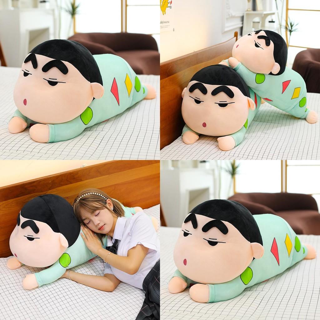 Crayon Shin Chan Sleeping Pose Plush Cartoon Soft Bed Decor Gift For Kids