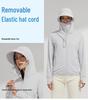 2025 Unisex Summer Ice Silk UV Protection Jacket with Detachable Brim - Quick-Drying, Breathable for Fishing