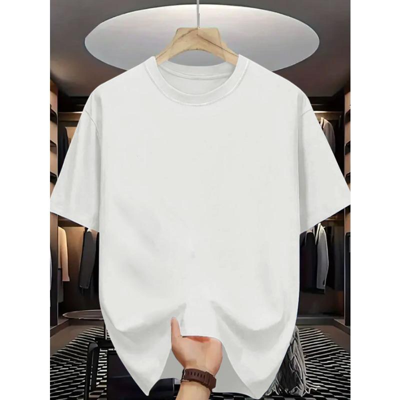 European Sizes Men's Summer Short Sleeve T-Shirt with Blark Metal Print - Breathable Round Neck Casual Tee, Blark Metal Lettering Design