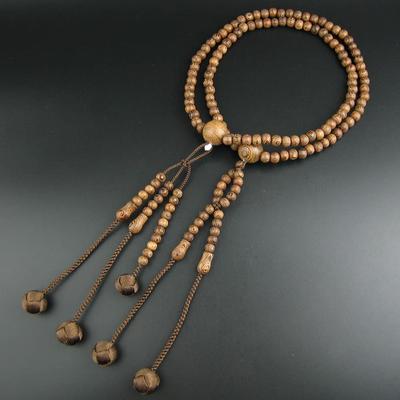 Myorenka Buddhist Prayer Beads for Nichiren Buddhism, Men's and Women's, 108 Beads, Ironwood, Tagaya, Brahma Tassel, Buddhist Prayer Beads, Buddhist