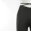 V Shape Waist Flared Pants Fabulous All Match Skin-friendly Lace Up Flared Trousers