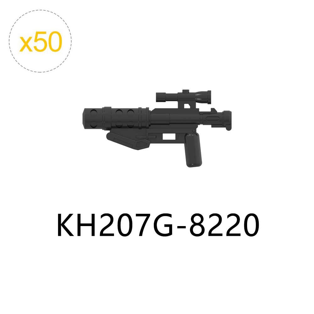 50pcs/lot Gun Pistol Space Soldiers Military War Weapon Compatible Figure Building Blocks Educational Toys For Children Boy Kid