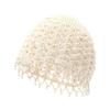 Beige Handmade Crochet Hat Hollow Out Design Faux Pearl Accents Perfect For Boho Daily Wear Vacation Trips