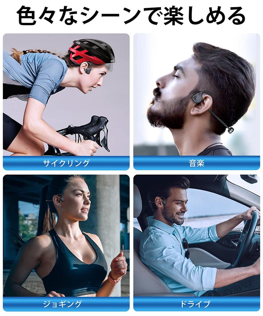 Bone Conduction Bluetooth 12 Hours of Continuous Sound Leakage Fast Sports Bone Conduction Comfortable No Ear Ideal for Desk and Outdoors Earphones,