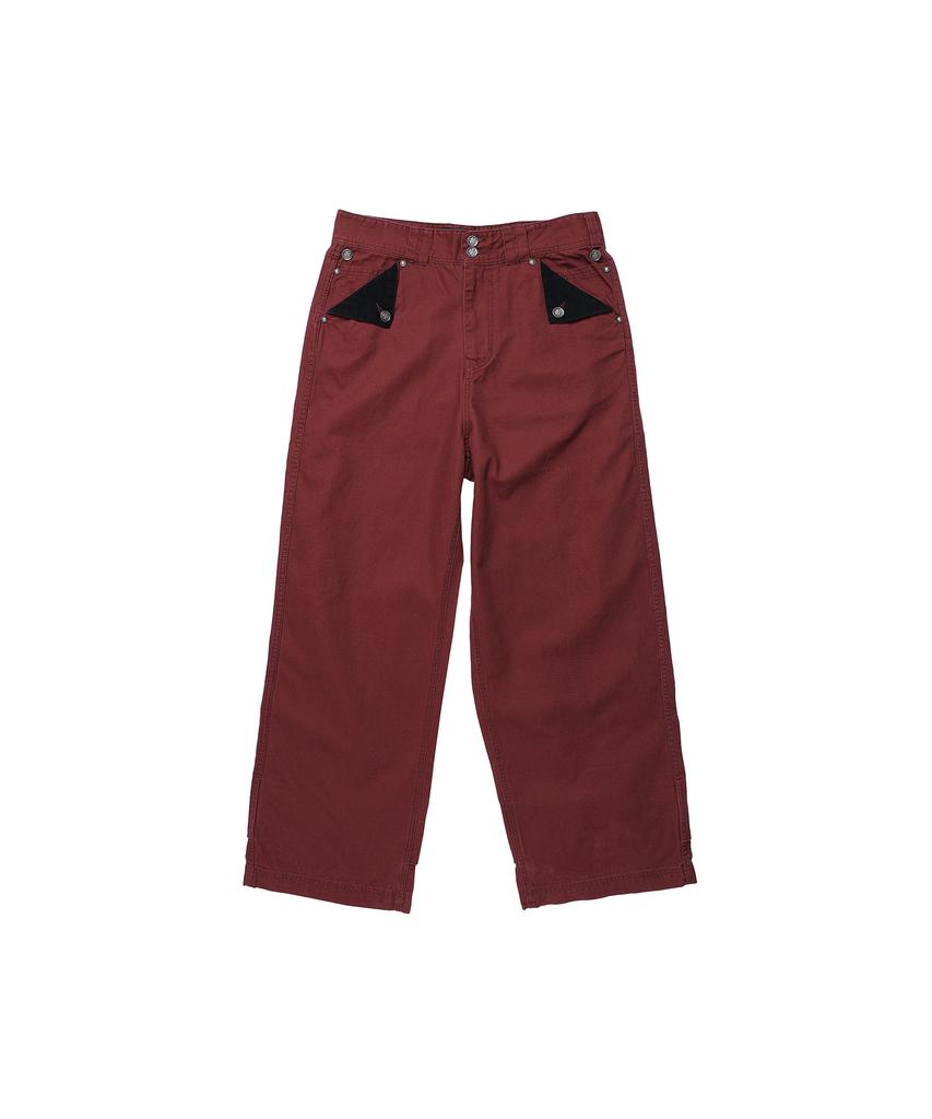 Opeoseu0012 Op. 08 Fld Liquid Cotton Pants Burgundy