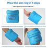 2PCS Portable Swimming Training Arm Bands Eco-Friendly Inflatable Float Armbands for Pool Kids Beginners