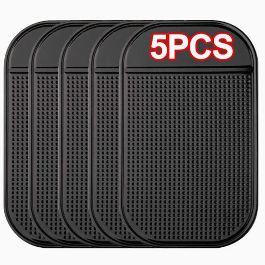 

5 шт. Универсальный противоскользящий коврик для приборной панели автомобиля: Держите свой телефон, ключи и солнцезащитные очки в безопасности