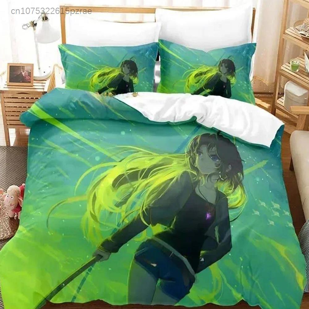 3D Print Anime Pixiv Fantasia T Bedding Set Printed Bed Set With Pillowcase Bed Duvet Cover Soft Queen King Size Bedclothes Home