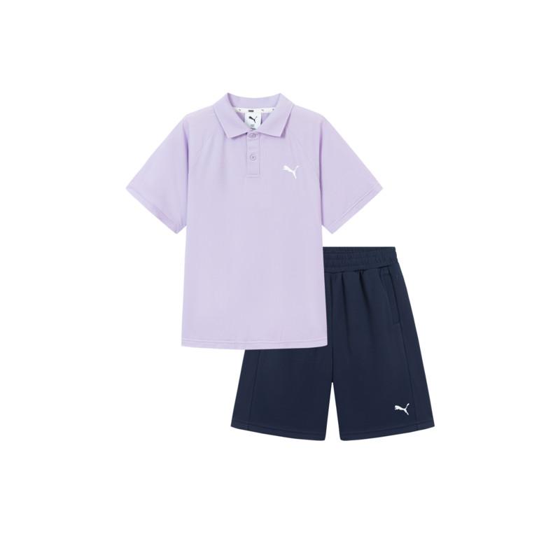 Kids' PUMA Kids Casual Sportswear Sets Polo Collar Thin