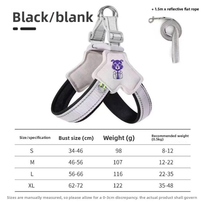 

Dog Leash, Vest Dog Walking Leash, Teddy French Bulldog, Corgi, Medium Dog, Small Dog, Pet Chest Harness S