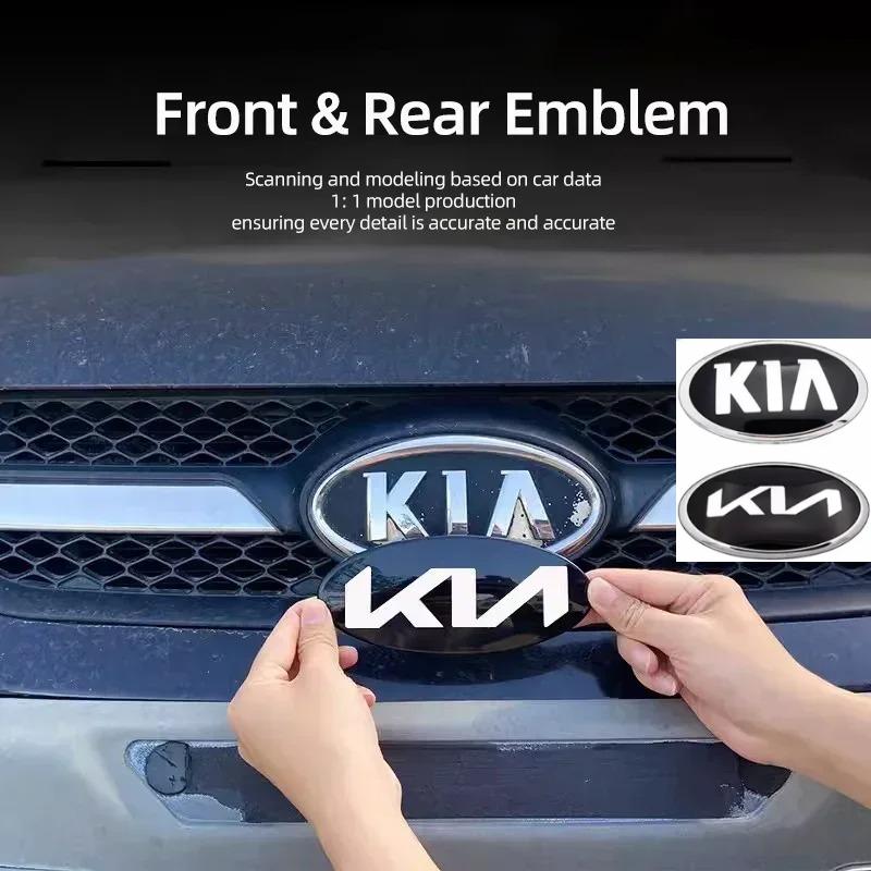 AIL1 Front Grille Rear Trunk Badge Sticker Cover Trim For Kia EV6 Sorento Niro Stinger Ceed Carnival K5 K9 Soul Carens etc